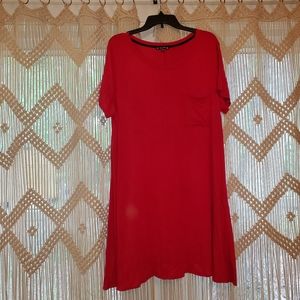 Red tshirt dress